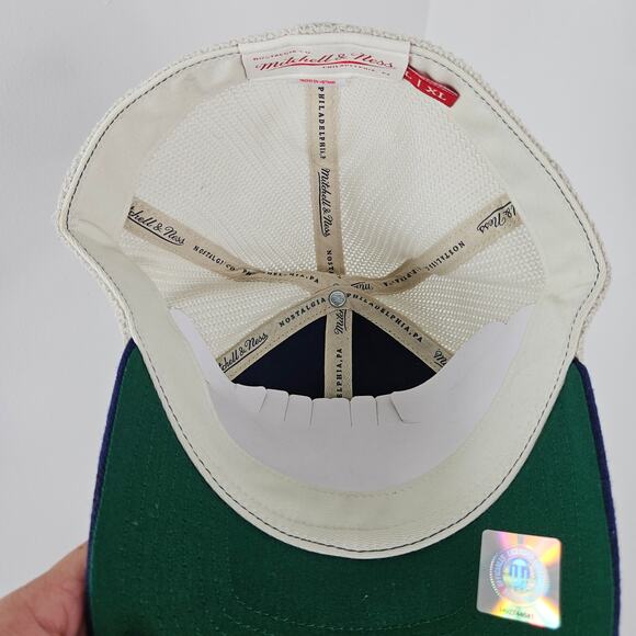 Mitchell & Ness Michigan Wolverines Meshback Fitted Cap Hat | L - XL - Picture 11 of 13